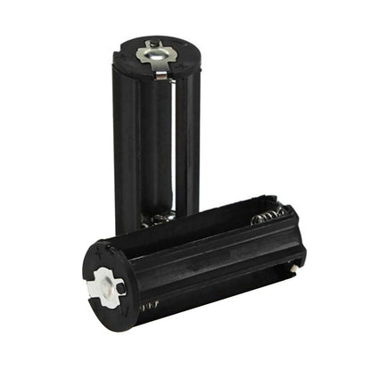 2Pcs Cylindrical Case Plastic Battery Holder For 3 x AAA Battery Converter Box