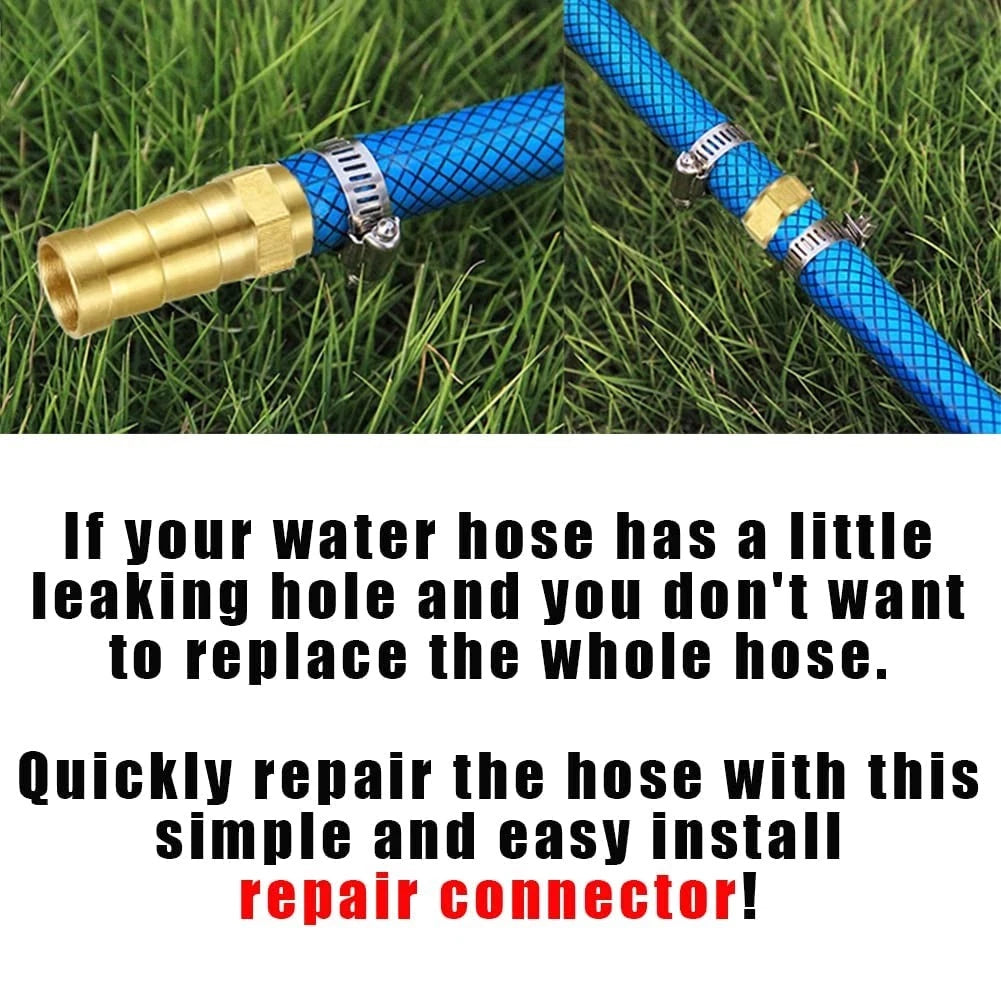 Joywayus 3PCS Solid Brass 5/8" Hose Repair Connectors with 5/8",