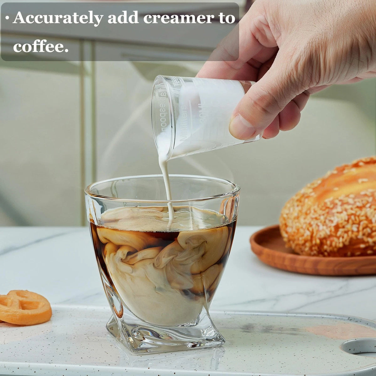 Ackers Shot Glasses Etching Scale Measuring SMALL, Scale(Pack of 2)
