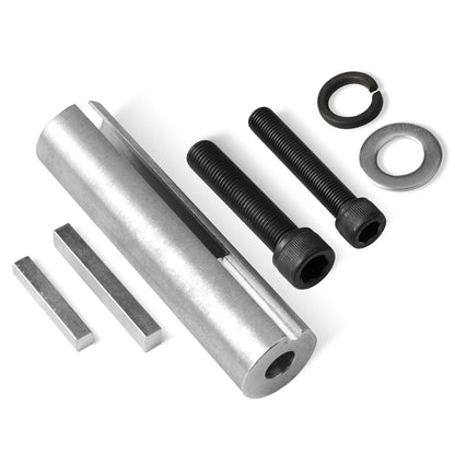 Extended 1 to 1 1/ 8in 1/4" Key Gas Engine pulley Crank Shaft Sleeve Adapter