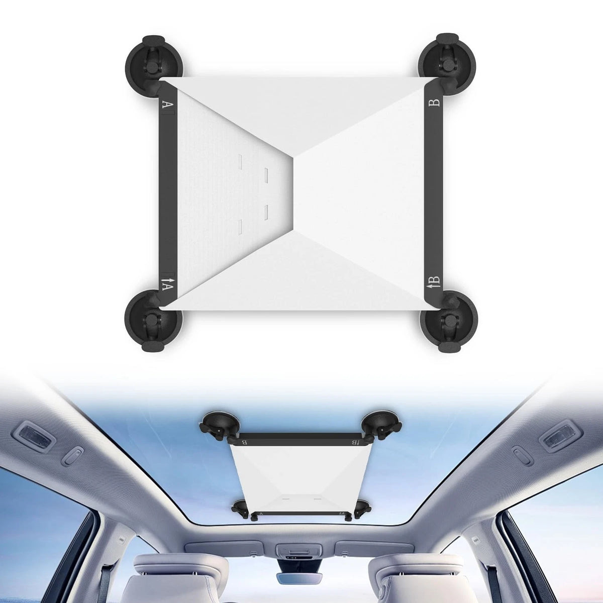 Starlink Mini Mount, Accessory for Car Sunroofs or Black