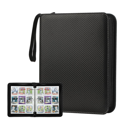 Trading Card Binder with 13.1 x 10.4 x 13 inches, CARBON FIBER BLACK 01