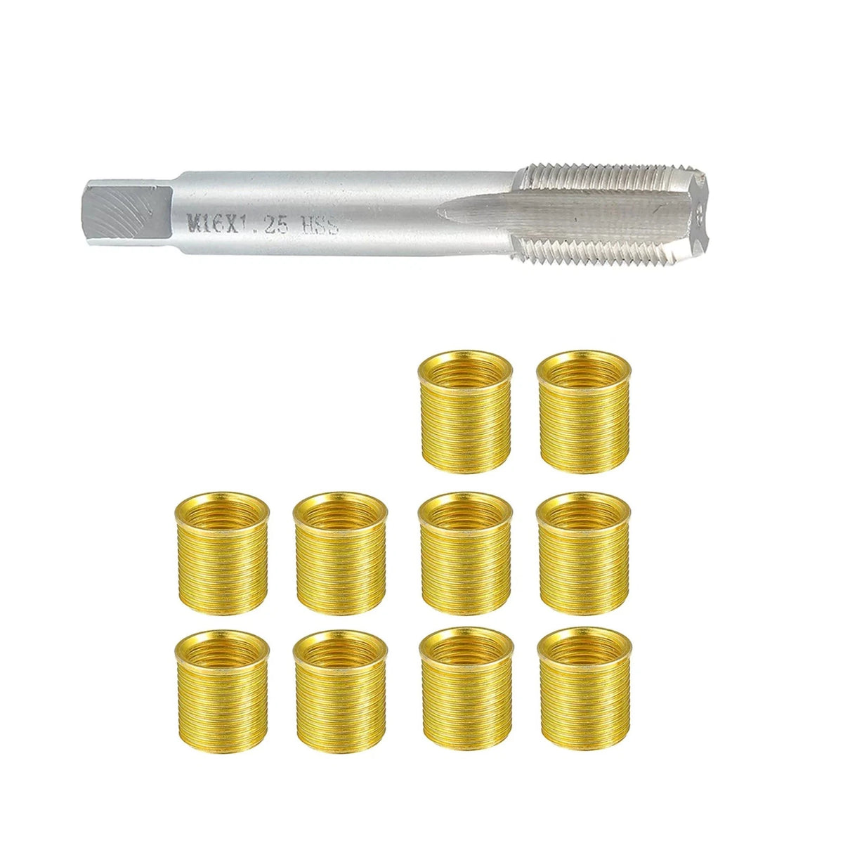 Universal Spark Plug Thread Repair Tools with Inner Inserts and Tap M14x1.25