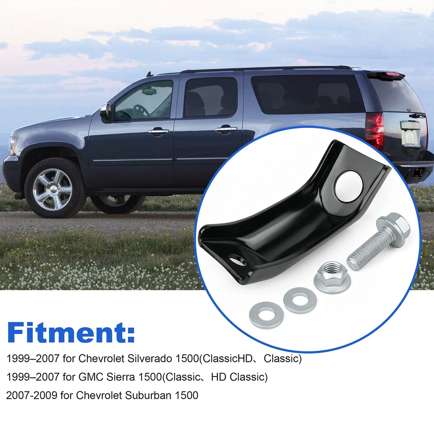 Rear Spring Rear Hanger Reinforcement 12474022 for Chevy Silverado 1500 1999-07