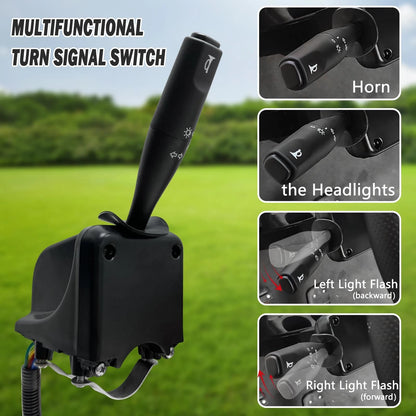 Golf Cart Turn Signal Kit for Club Car Precedent and Tempo,9-Pin Plug Black