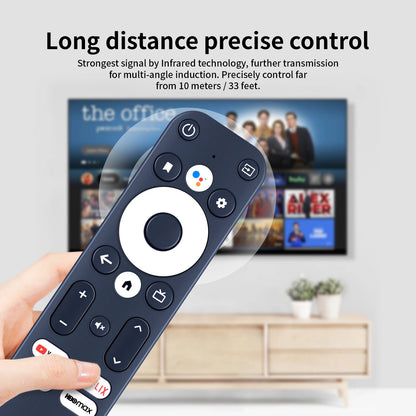 Remote Control For Onn Android TV FHD Streaming Stick 100024646 with Voice Black
