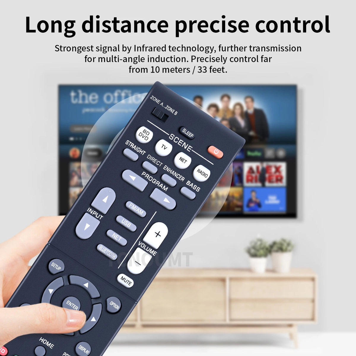RAV534 ZP45780 Remote Control For Yamaha AV Receiver RX-V485 RX-V583 RX-V479