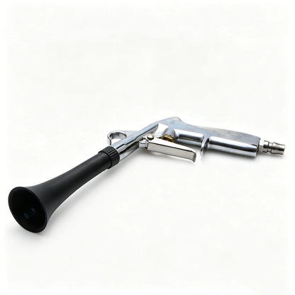 Aluminum Alloy Car Detailing Air Gun 360° Swivel 1/4" Inlet Blow Tool Nozzles