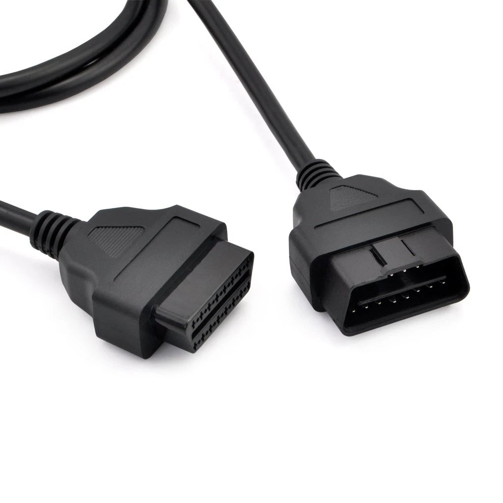 iKKEGOL 5ft 150cm 1.5M OBD-II OBD2 16 Pin Auto Car Male to Female OBD, Black