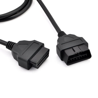 iKKEGOL 5ft 150cm 1.5M OBD-II OBD2 16 Pin Auto Car Male to Female OBD, Black