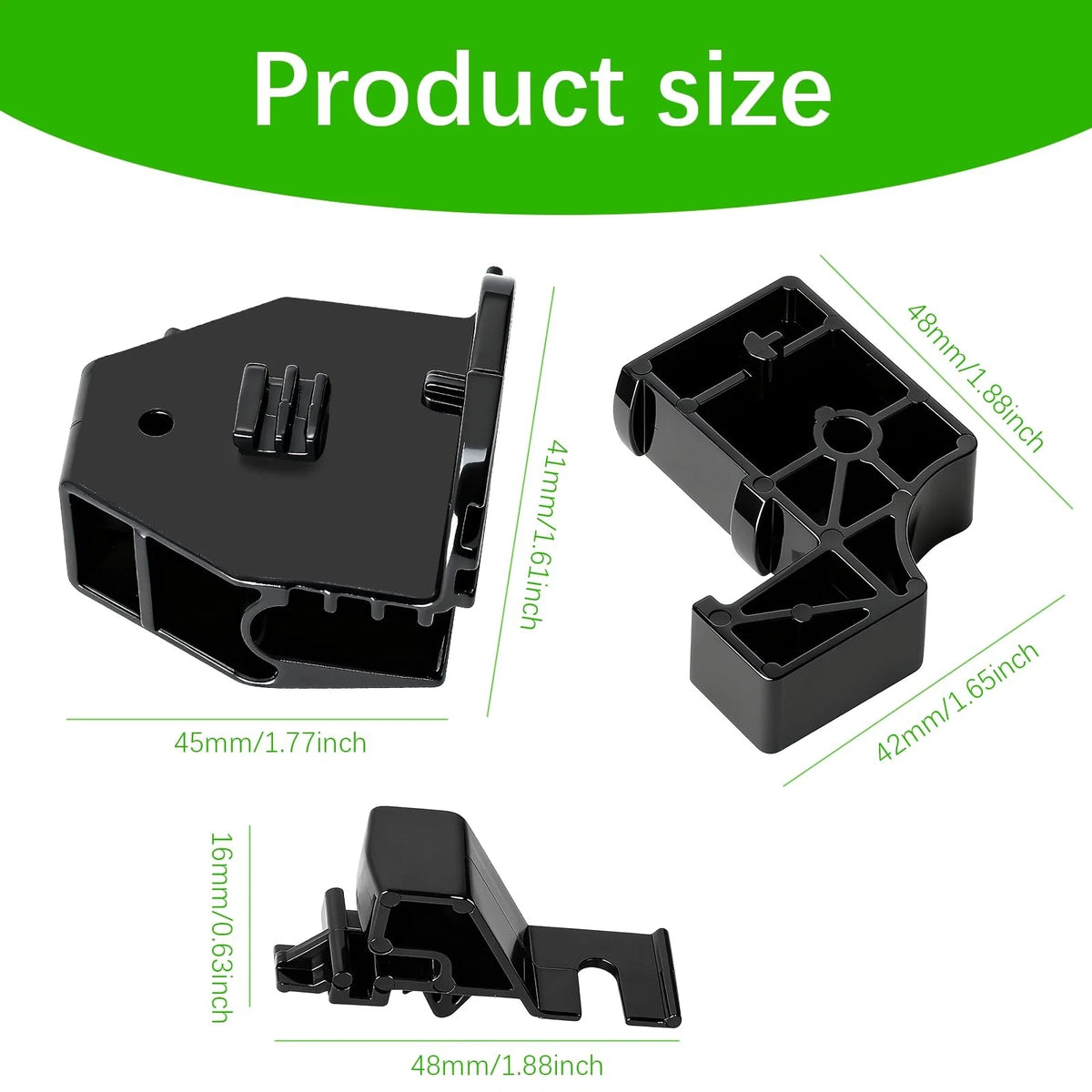 Dkaikai Range Drawer Glide Replacement Kit for Whirlpool Black