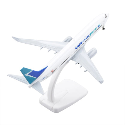 Alloy 1/300 American Westjet B737 Model Plane Diecast Airplane Aircraft Ornament