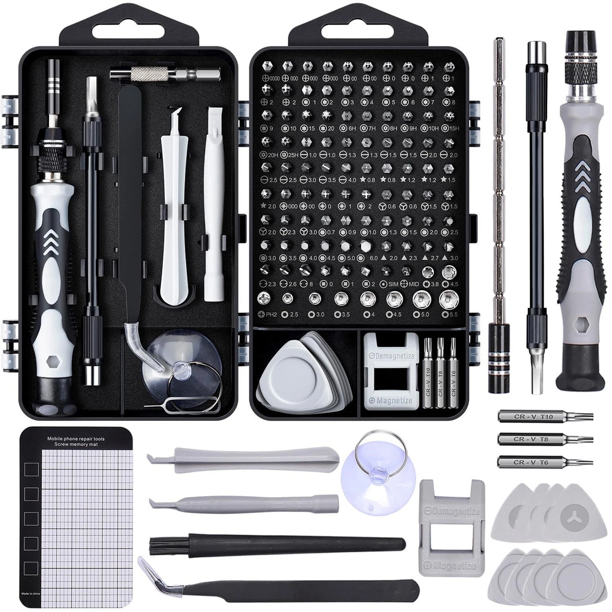 SHOWPIN 122 in 1 Precision Computer Screwdriver Kit, Laptop Small, Grey