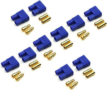 10 Pairs EC3 Battery Connector Plugs,3.5mm Banana Plug Female Male Bullet...