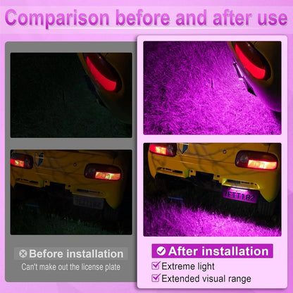 LivTee License Plate Light, Extremely Bright LED Lights Purple