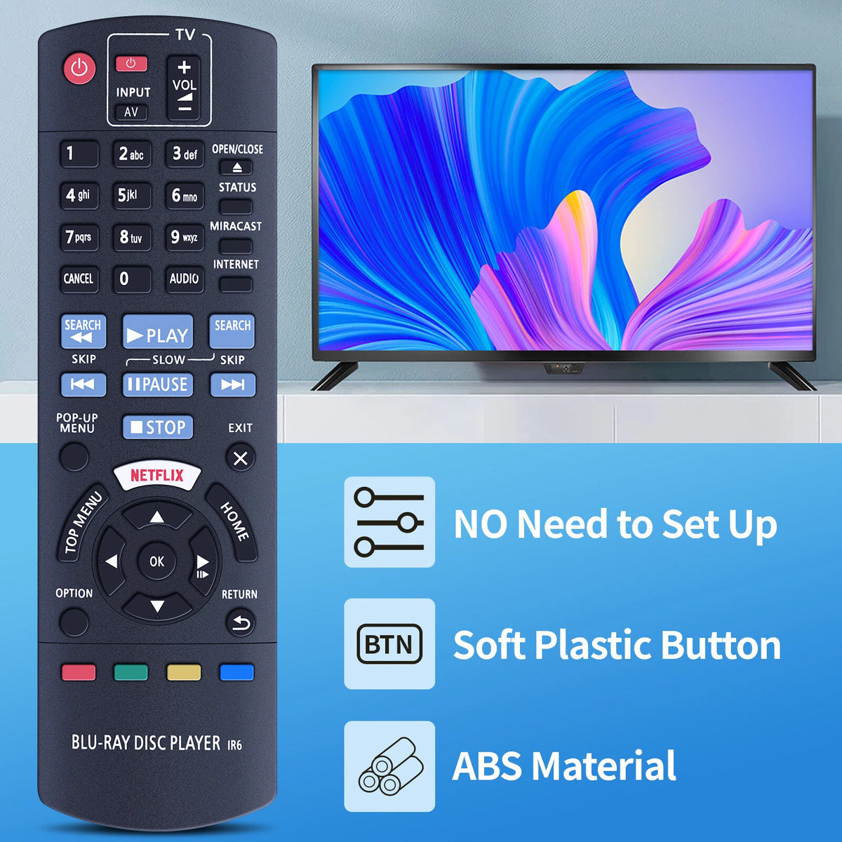 N2QAYB001031 Remote Control For Panasonic Disc Player DP-UB420 UB820