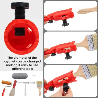 Multi-Angle Paint Brush Extender with 1 Brush, Red