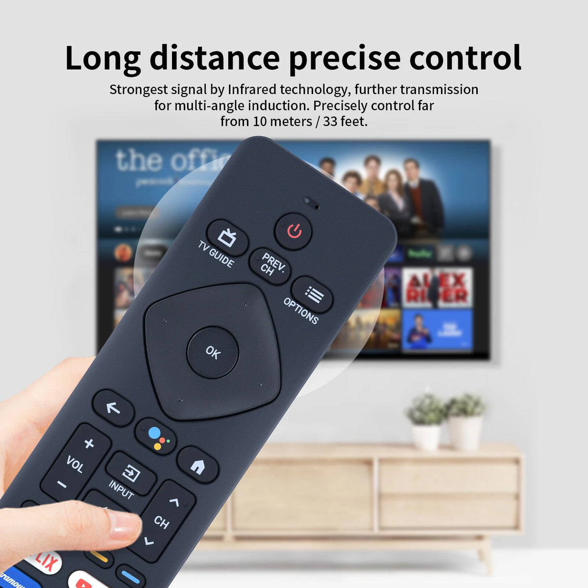Voice Remote Control For Philips Android TV URMT26CND001 S4X-RF439A