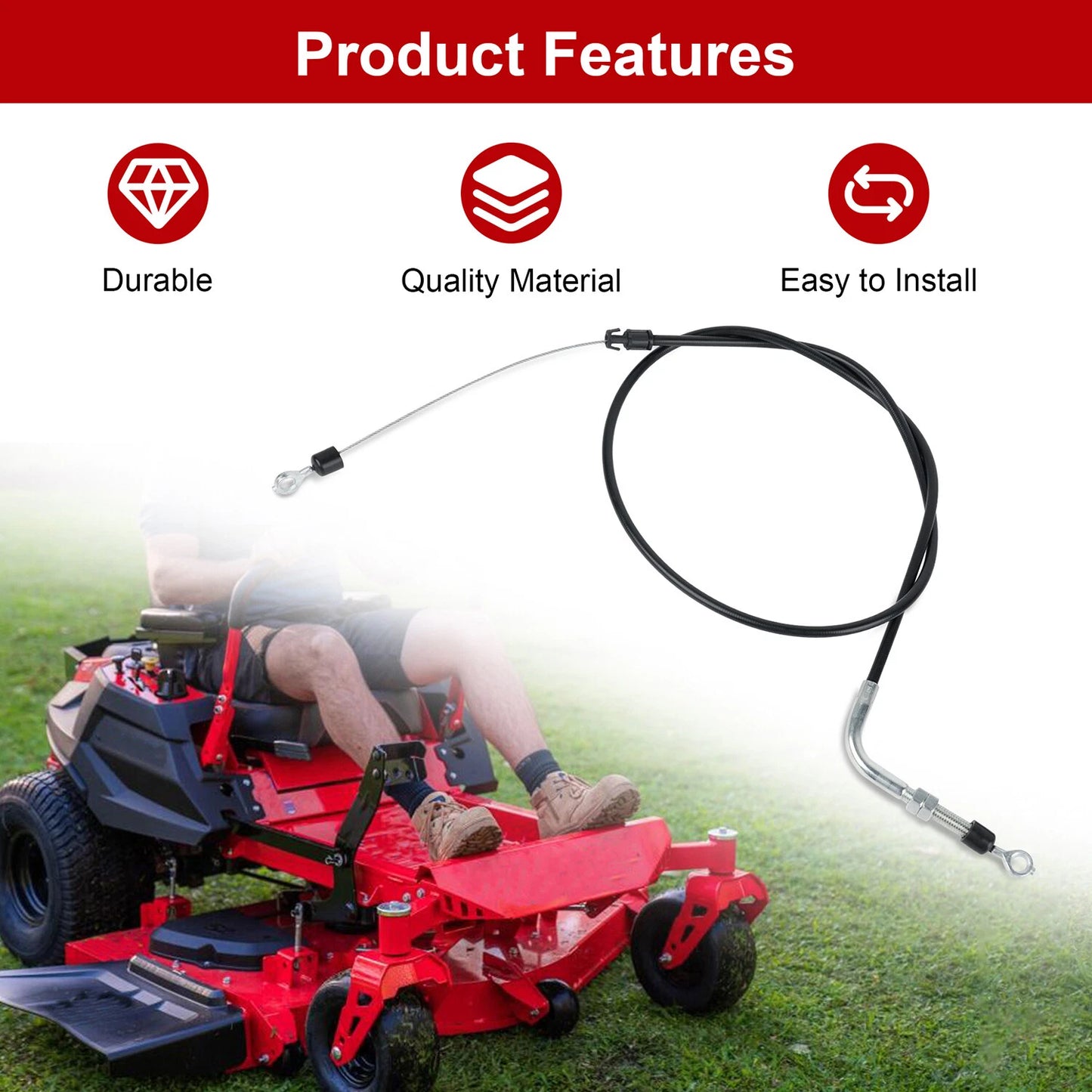 06900706 06900640 Parking Brake Cable Replacement For Ariens Lawn Mowers