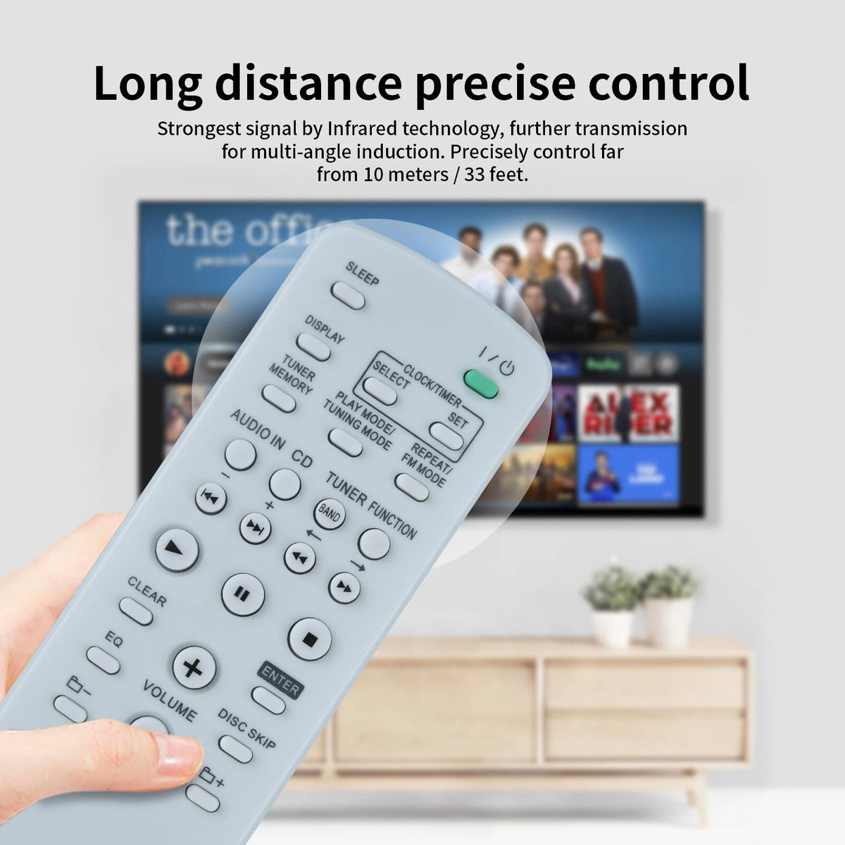 RM-SC55 Remote Control For Sony System Audio MHC-EC55 EC77 CX99 HCD-EC55