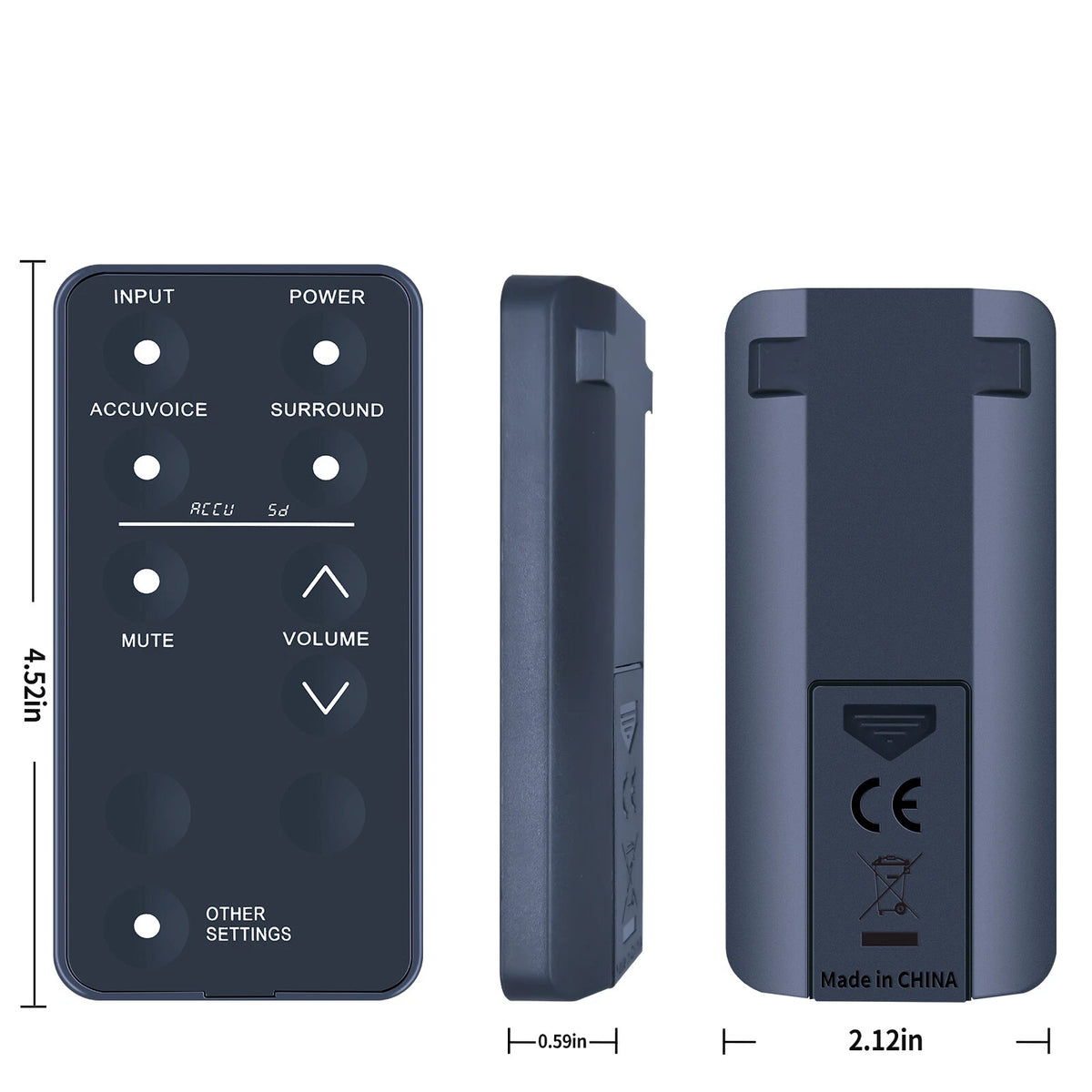 For Zvox Multi Level Replace Remote Control AccuVoice TV Speakers & Soundbars