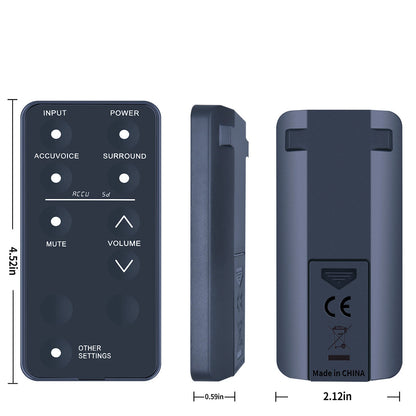 For Zvox Multi Level Replace Remote Control AccuVoice TV Speakers & Soundbars