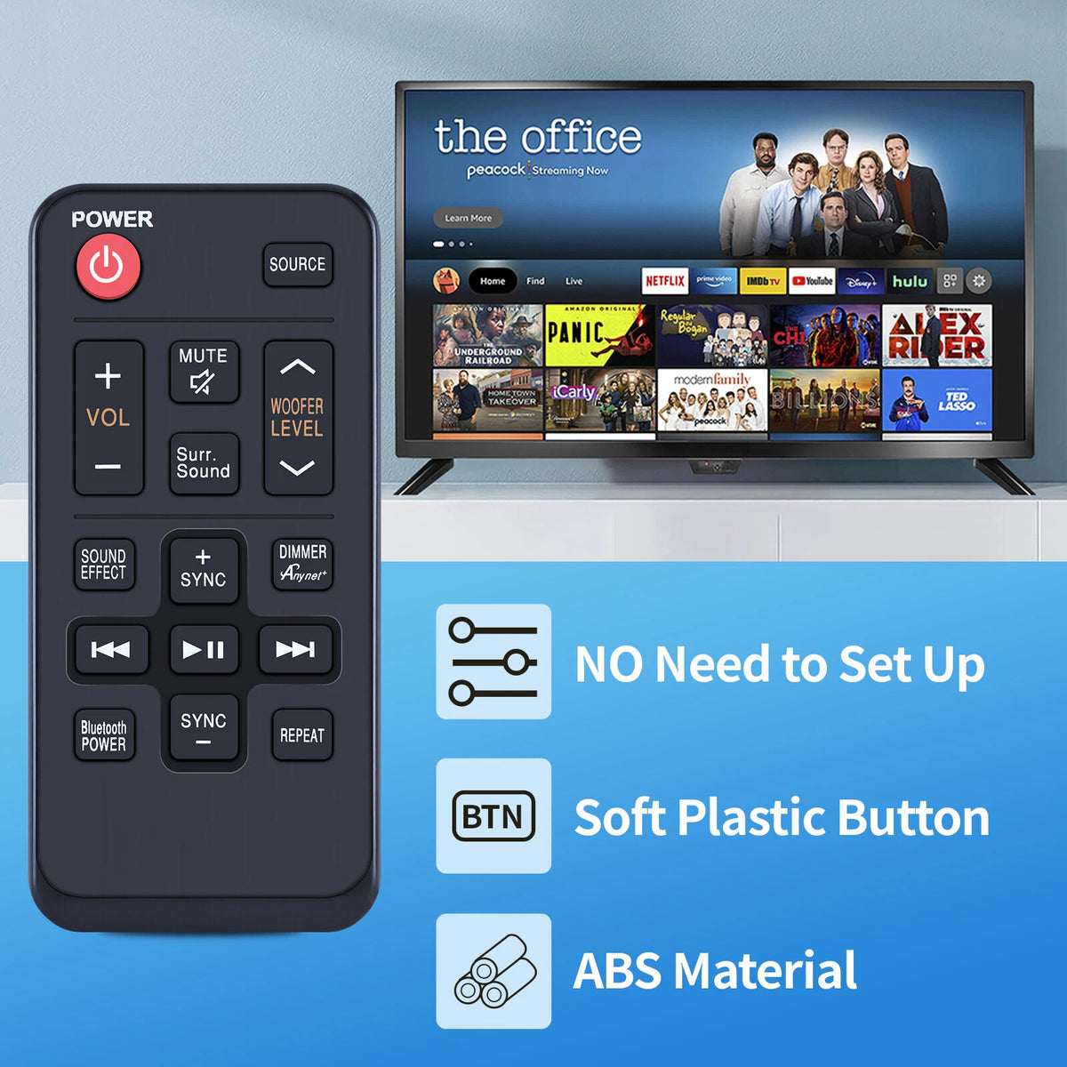 AH59-02615A For Samsung Sound bar Remote Control HW-HM60 HW-HM60C