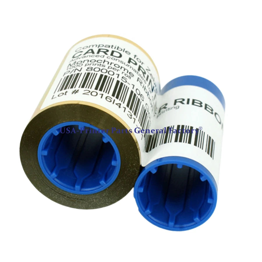800015-106 Gold Ribbon Fit For Zebra P300 P310i P320i P330i Printer 1000 Print