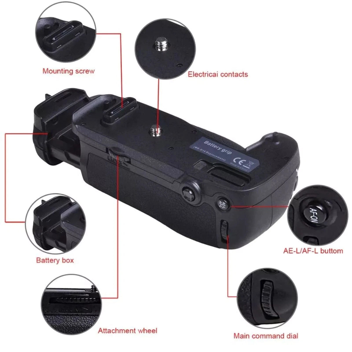 Camera Vertical Battery Grip Hand Holder For Nikon D750 SLR Camera Replace