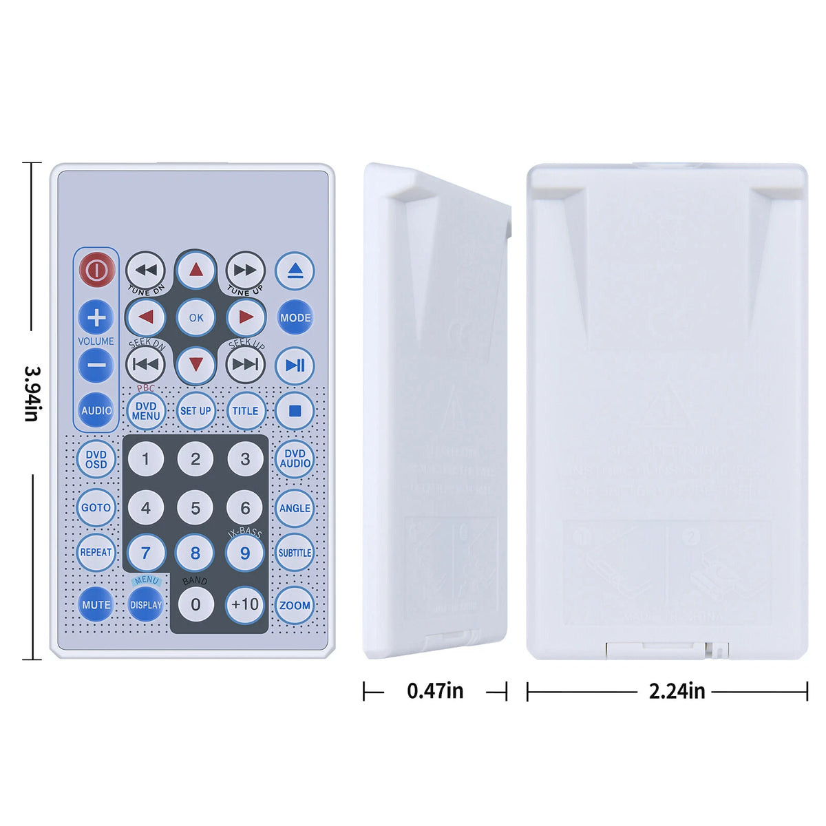 Replacement Remote Control For Jensen Wireless Car,Audio,DVD