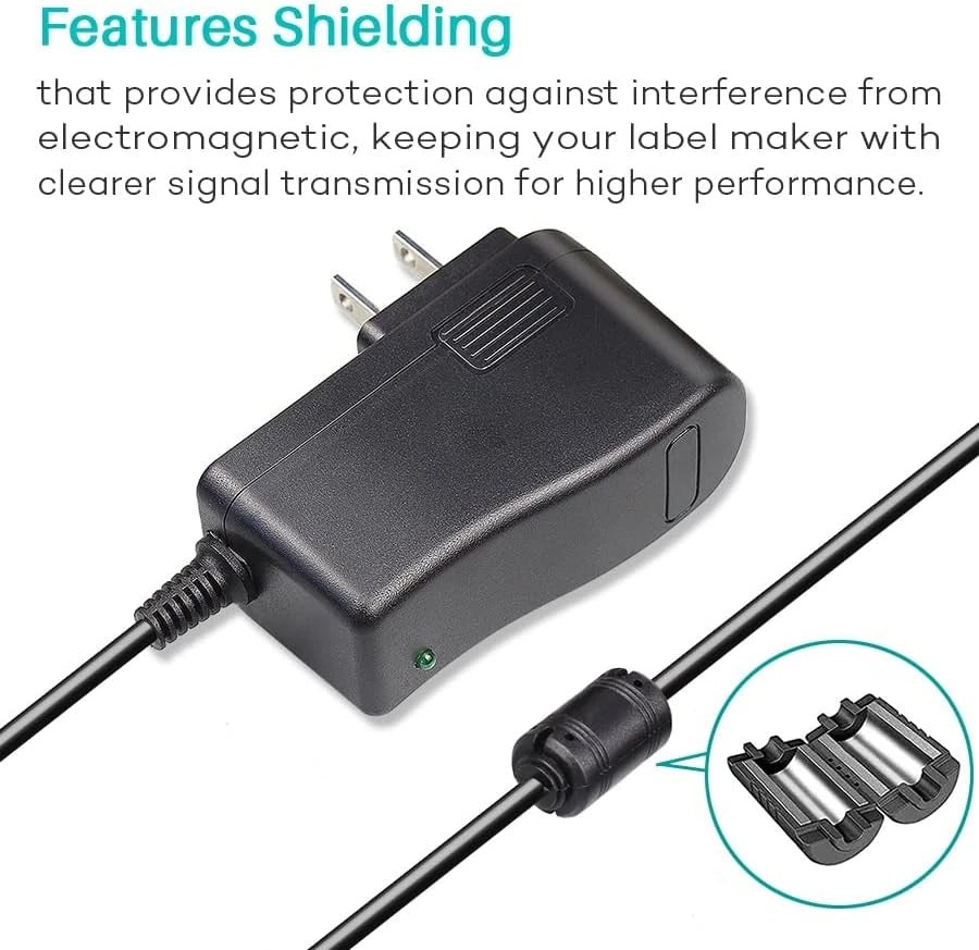 Ac Dc Adapter for Brother P-Touch PT-D210 PTD 210 PTD220 PT-D200VP Black
