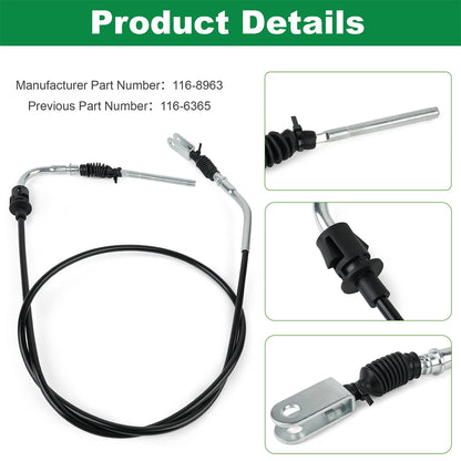 Replacement for Exmark 116-8963 Brake Cable Lazer Z E S X Series 116-6365