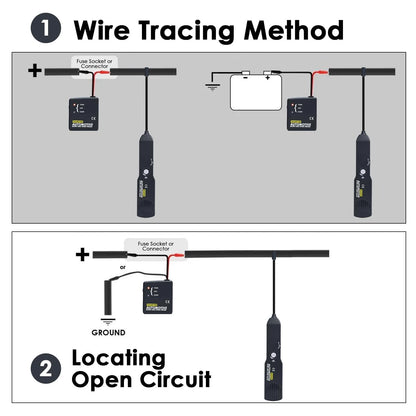 EM415 Automotive Circuit Breaker Finder DC 6-42V Wire Tracer Short and Black