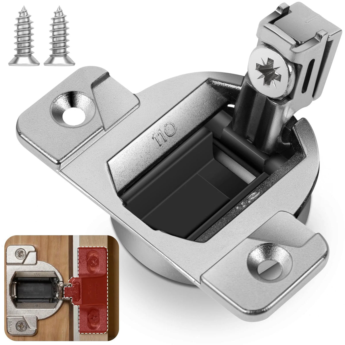 8 PCS Replacement for 30.310-11.02 Blum Cabinet Hinges, Self Silvery White