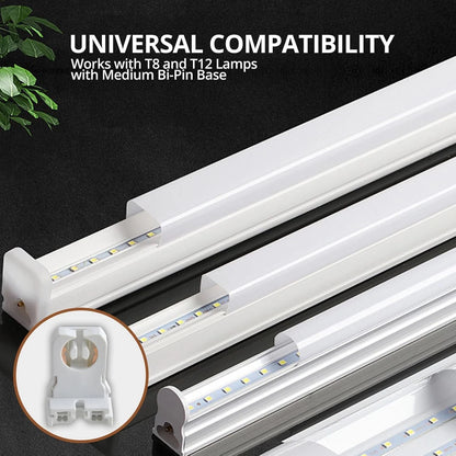 12 Packs Non Shunted T8 Lamp Holder Socket Turn Type for LED Fluorescent...