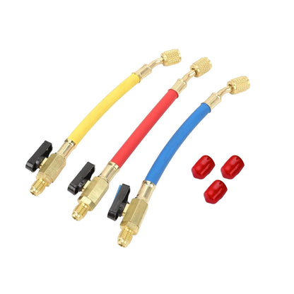 For R134A R410A Refrigerants 1/4" SAE Ball Valves Hose Great Compatibility
