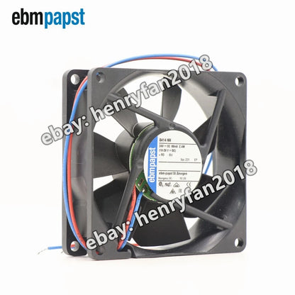 For ebmpapst 8414NH-221 Axial Fan DC 24V 2.4W 98mA 80*80*25mm 2wires Cooling Fan