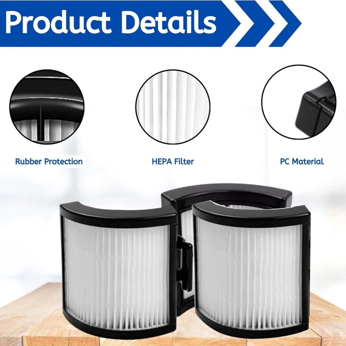 For Shark Detect Pro IW3511 IW1111 BU3120 IW3111C Vacuum Filter 3Pk Replacement