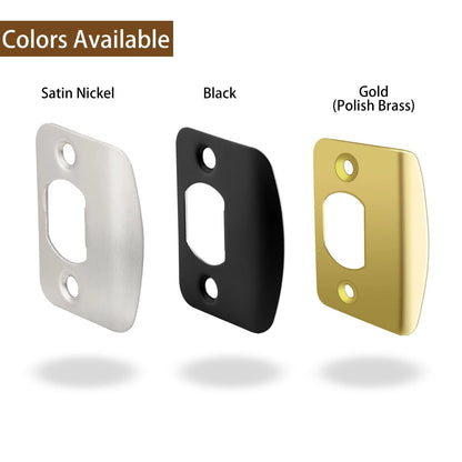 MOSECYOU Door Reinforcement Strike Plate, with Spacer Shims, 1 Pack, Gold
