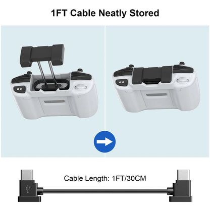 1FT USB C to USB-C Remote Controller Cable for DJI Mavic 3 Mini 2 C C