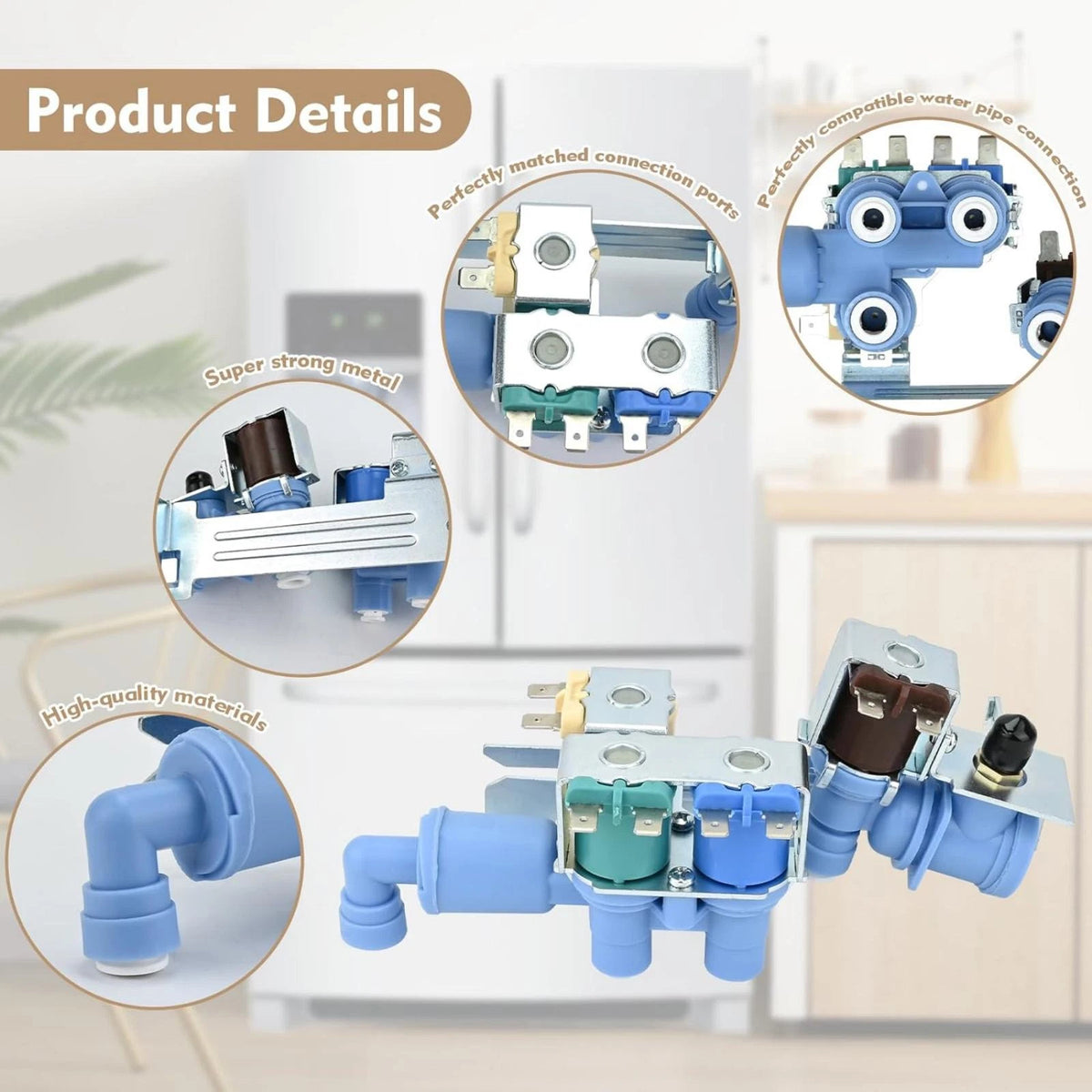 1PCS 242102201 Water Inlet Valve Replacement For Refrigerator Frigidaire Kenmore