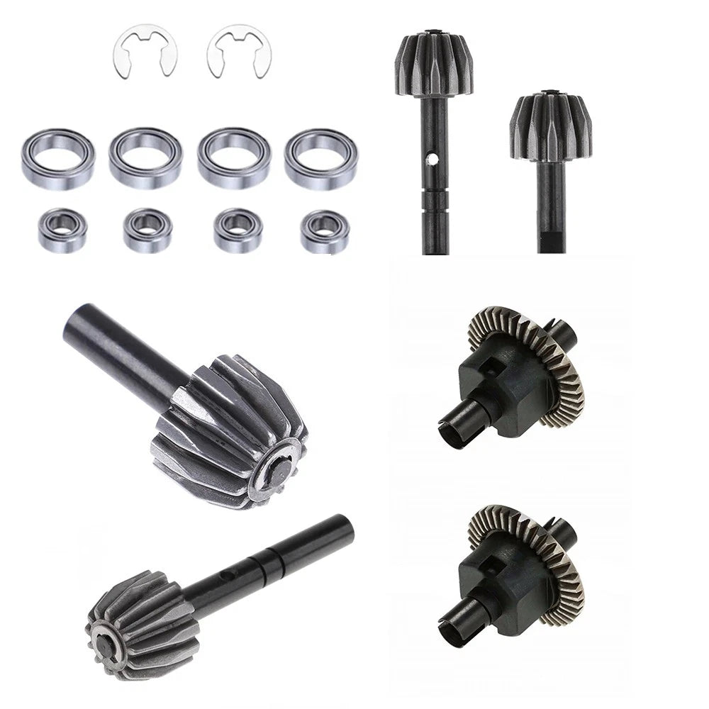 For HSP 1/10 RC Car Metal Front & Rear Differential Gear Kit Accessories
