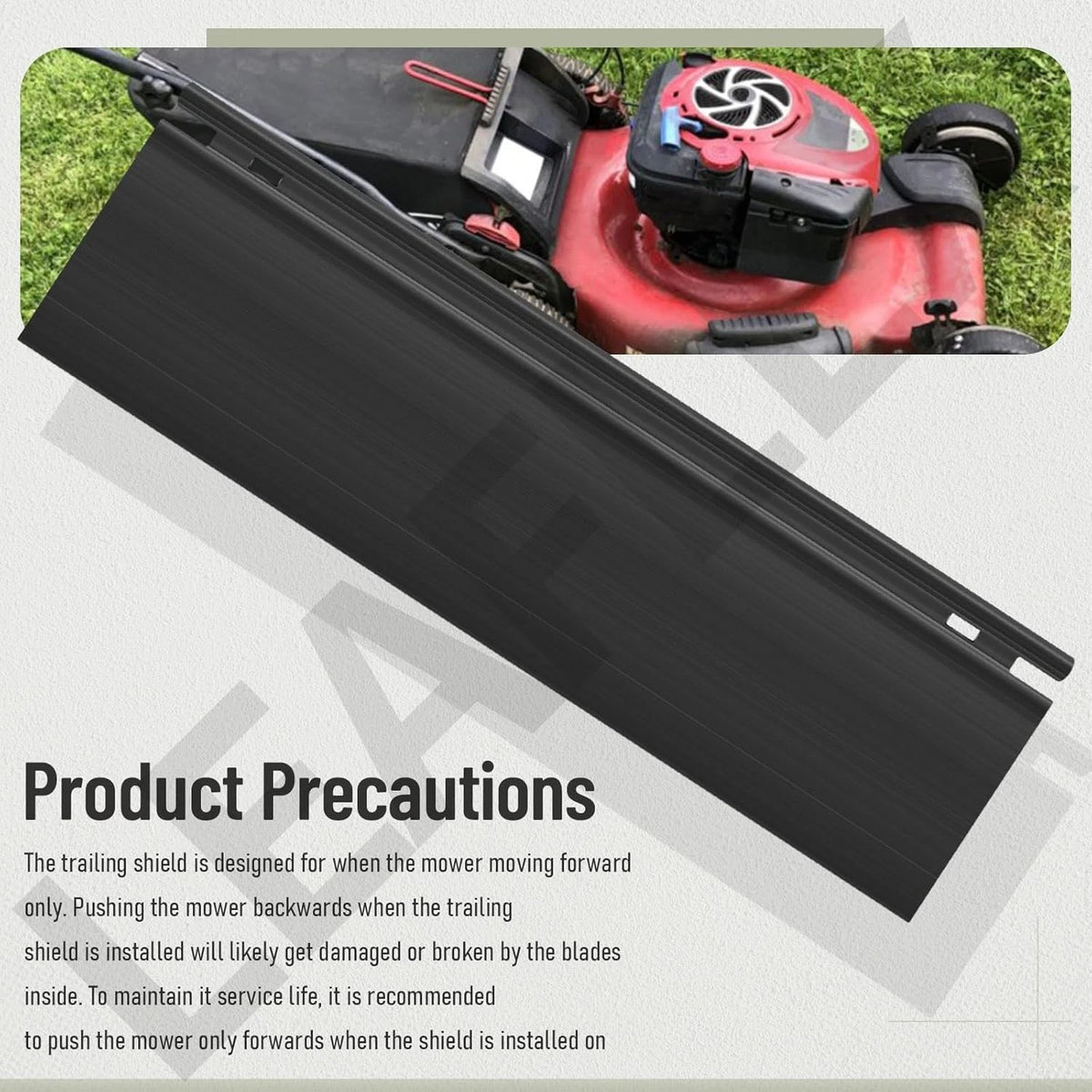 120-7012 Trailing Shield Flap Compatible with Toro 22" Recycler Black