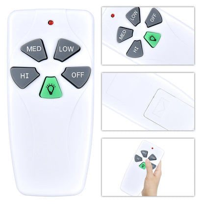 Remote For Hampton Bay Harbor Breeze L3HFAN11T L3HFAN35T1 Fan-HD with Battery