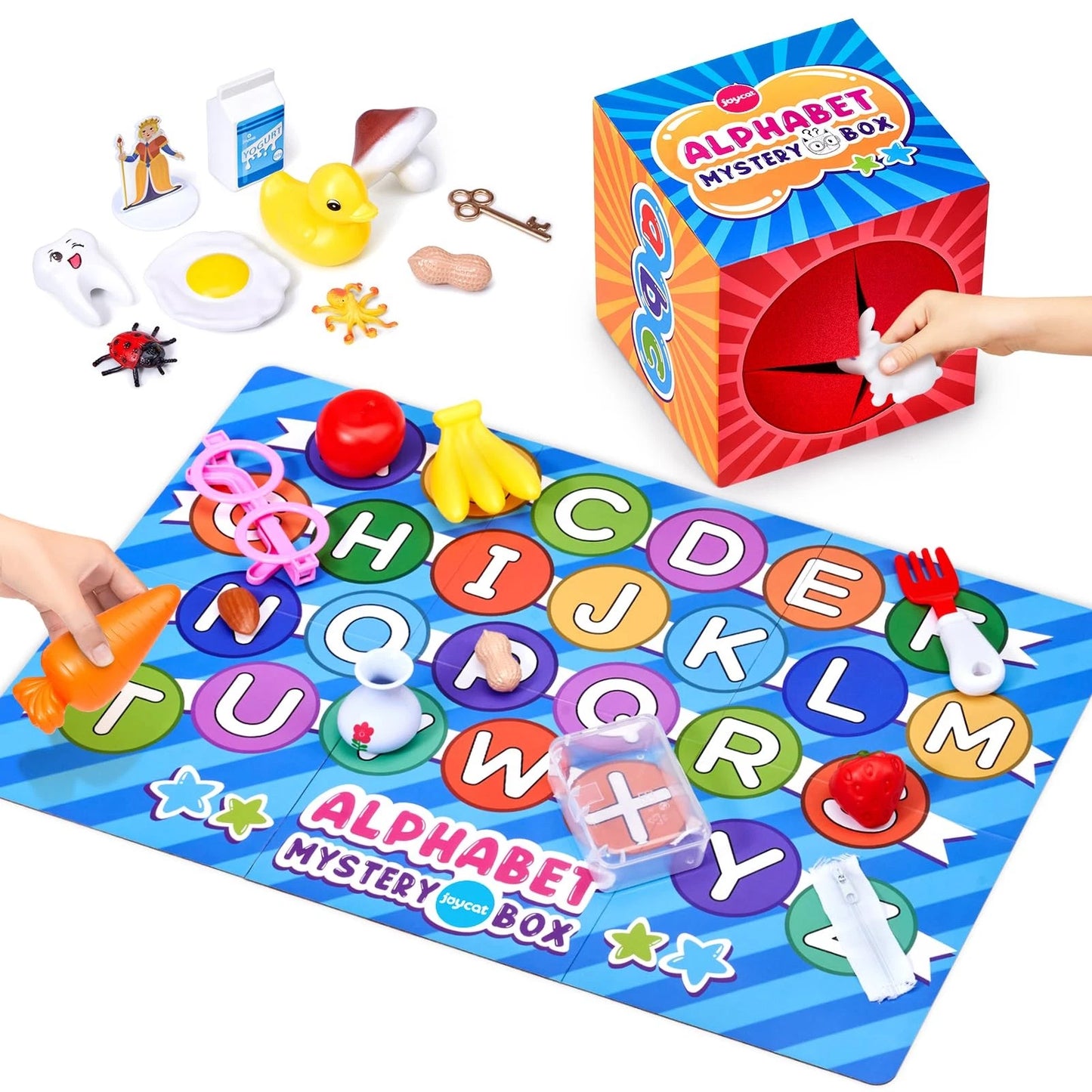 JoyCat Mystery Alphabet Box for Kids 26 PCS Letters Sorting Matching Medium