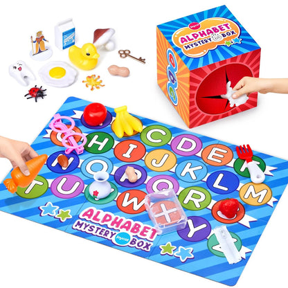JoyCat Mystery Alphabet Box for Kids 26 PCS Letters Sorting Matching Medium