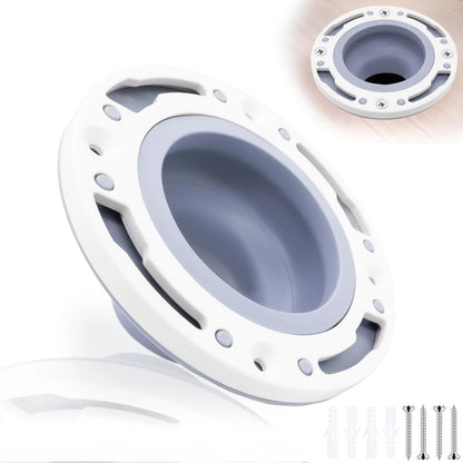 Toilet Flange Repair Kit Fits for 4 Inch 5 or Special 3 Drain Gray