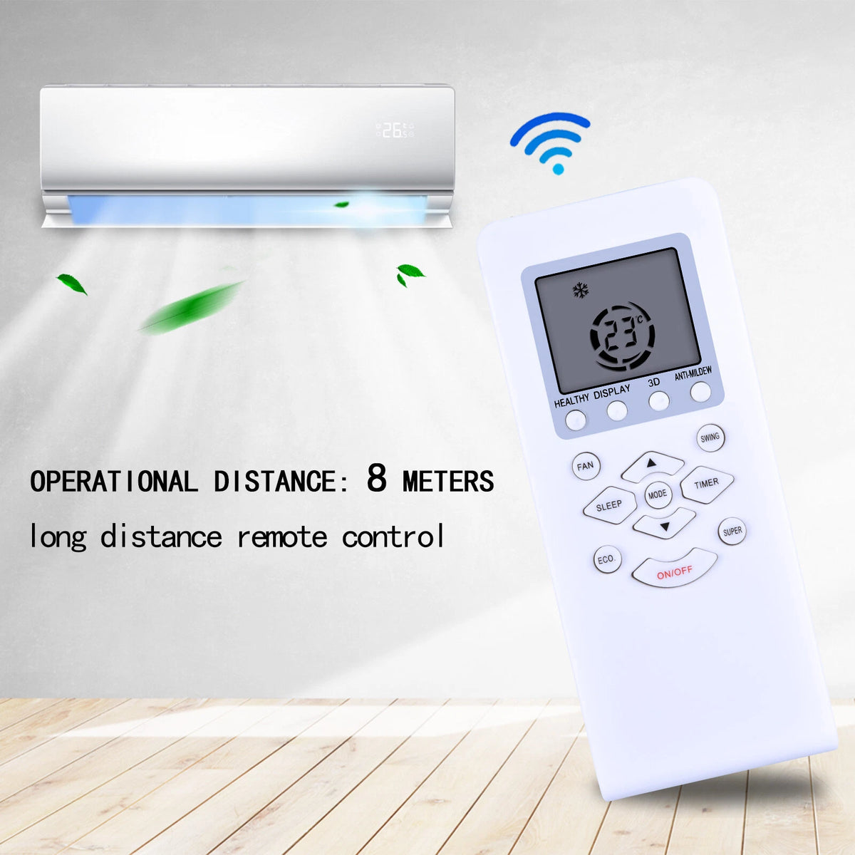 Air Conditioner Remote Controller Replacement Fit For GYKQ-21 KFR-52LW/B2