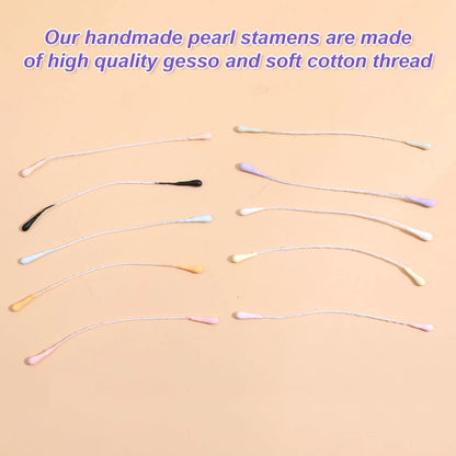 SynHHergyx 1200 Pcs Flower Stamens for Crafts, Artificial Mixed Color