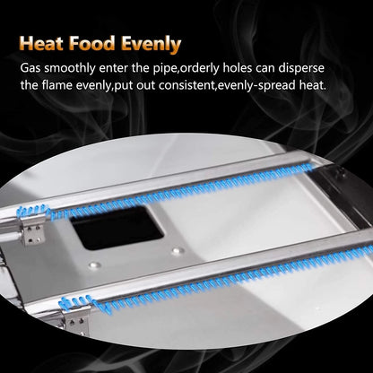 Adce Replacement Parts for Nexgrill 720-0925P 4-Burner, Black, Silver
